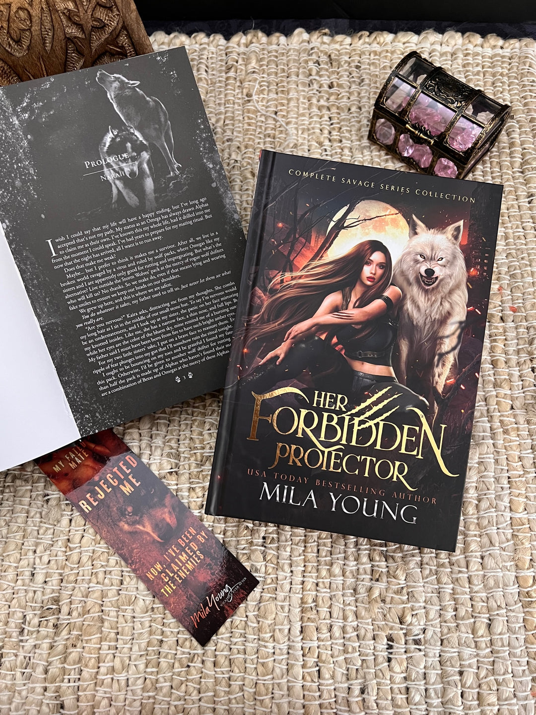 Her Forbidden Protector Omnibus Special Edition Foil Hardback - a stunning, collector's item featuring all three novels in the series