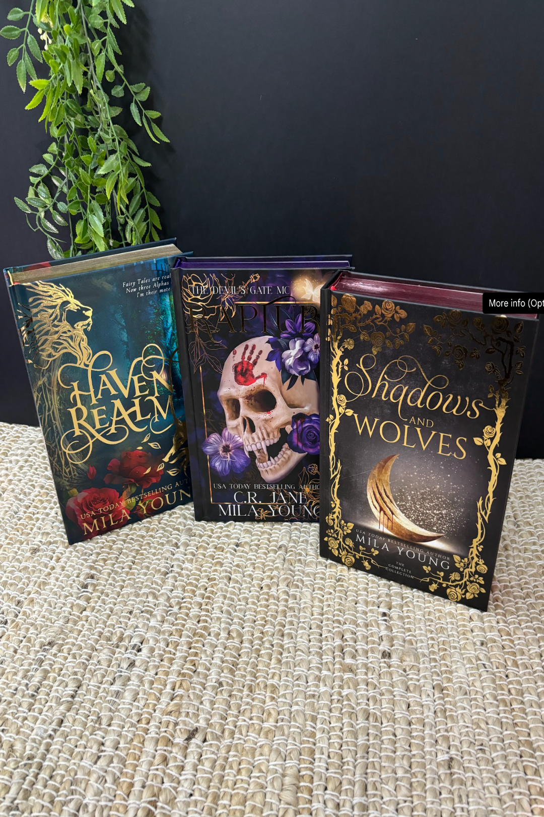 Special Edition Fantasy Hardback Bundle showcasing the DAMAGED BOOK (US) with unique cover design