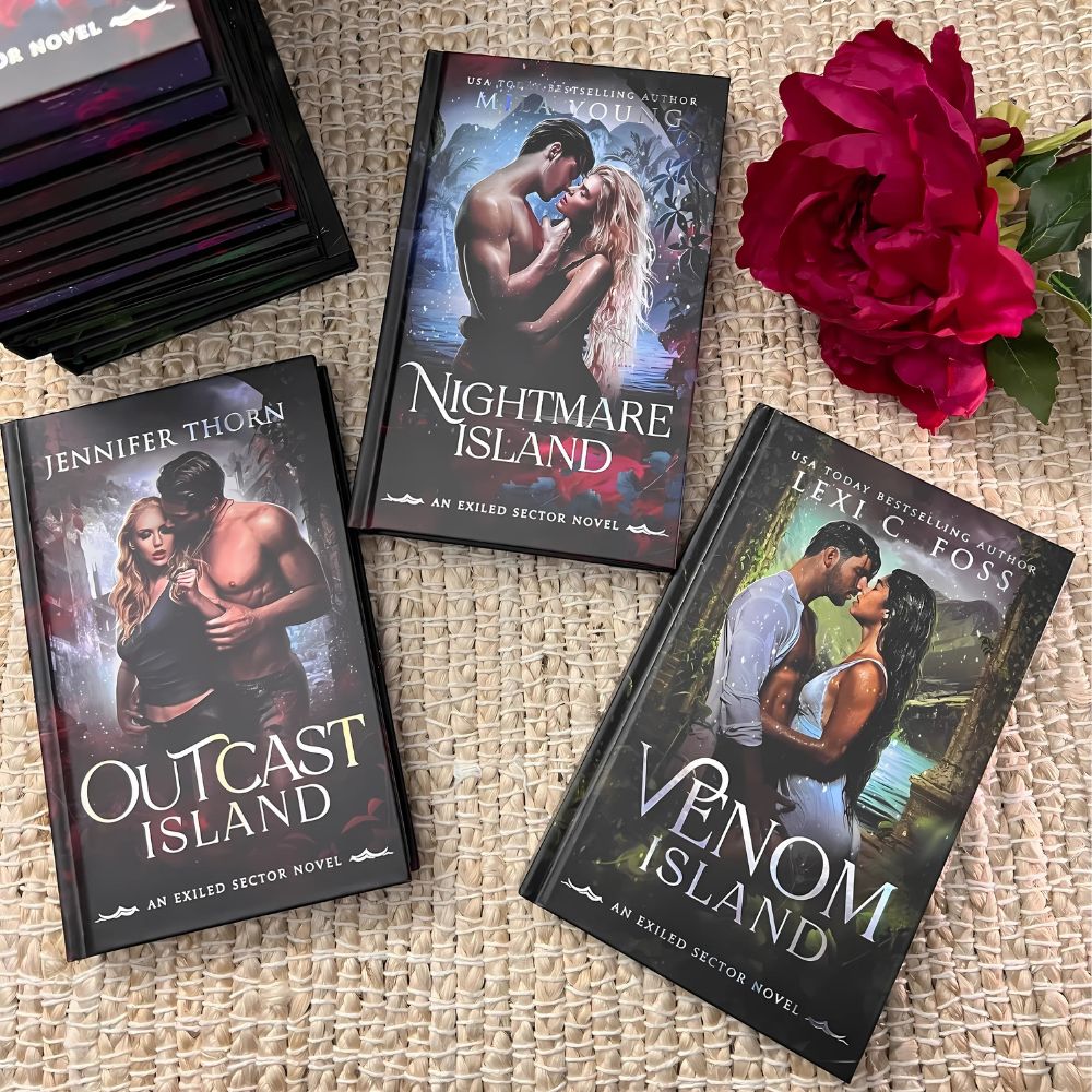 Three hardback books in a limited edition bundle - Exiled Island series
