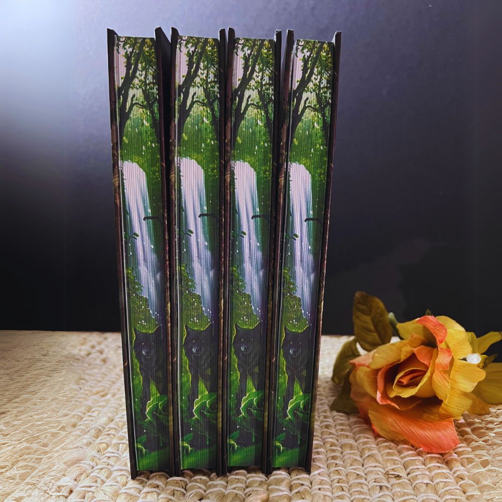 Venom Island by Lexi C Foss hardback book with unique art edging and holographic foil cover