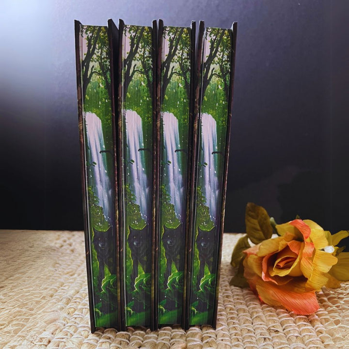 Venom Island by Lexi C Foss hardback book with unique art edging and holographic foil cover