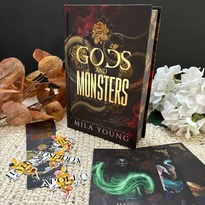 Full coloured and gold foiled character cards, bookmark, and stickers included in the special edition box set