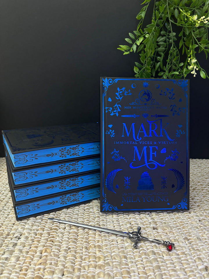 *NEW* Mark Me Discreet - Limited Discreet Hardback Edition book cover with gold embossed title on black background