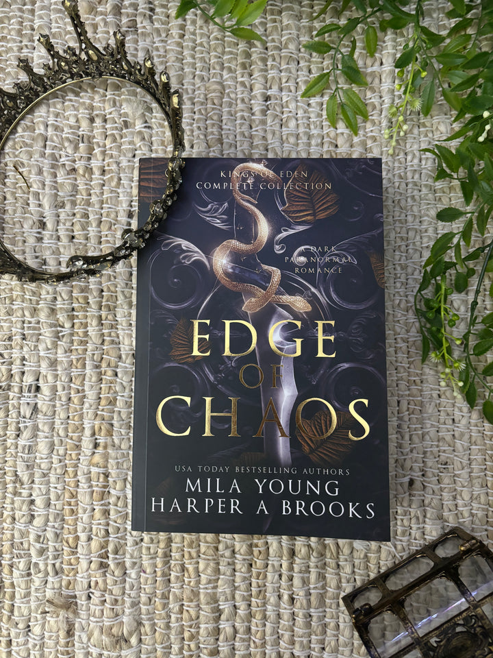 *NEW* Edge of Chaos - Special Edition Paperback book cover with gold foil details