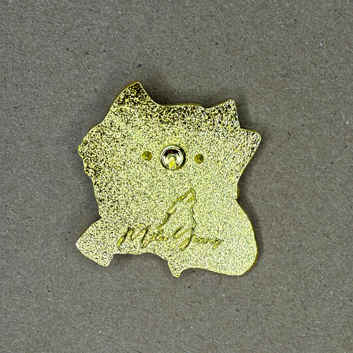 Cuddling Wolf Duo Pin