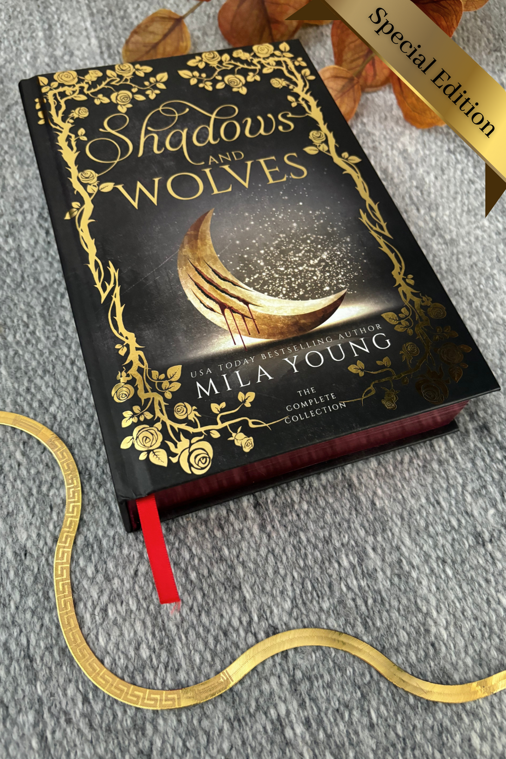 DAMAGED BOOK (AUS) Shadows & Wolves Special Edition Hardback with torn cover and creased pages